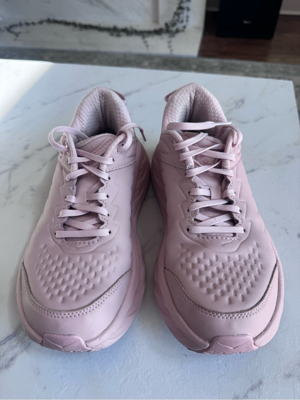 HOKA Bondi SR Women's Pink Cushion Professional Nurse sneakers Shoes EUC Size 9 - Picture 2 of 7